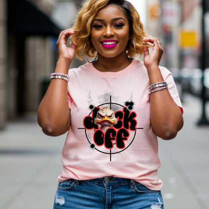 Funny Duck Off Unisex Softstyle T-Shirt - Sarcastic Graphic Tee, Grumpy Duck Tee