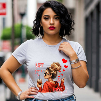 Let Them, Faith-Inspired Christian T-Shirt for Women, Let Go & Let God Graphic Tee