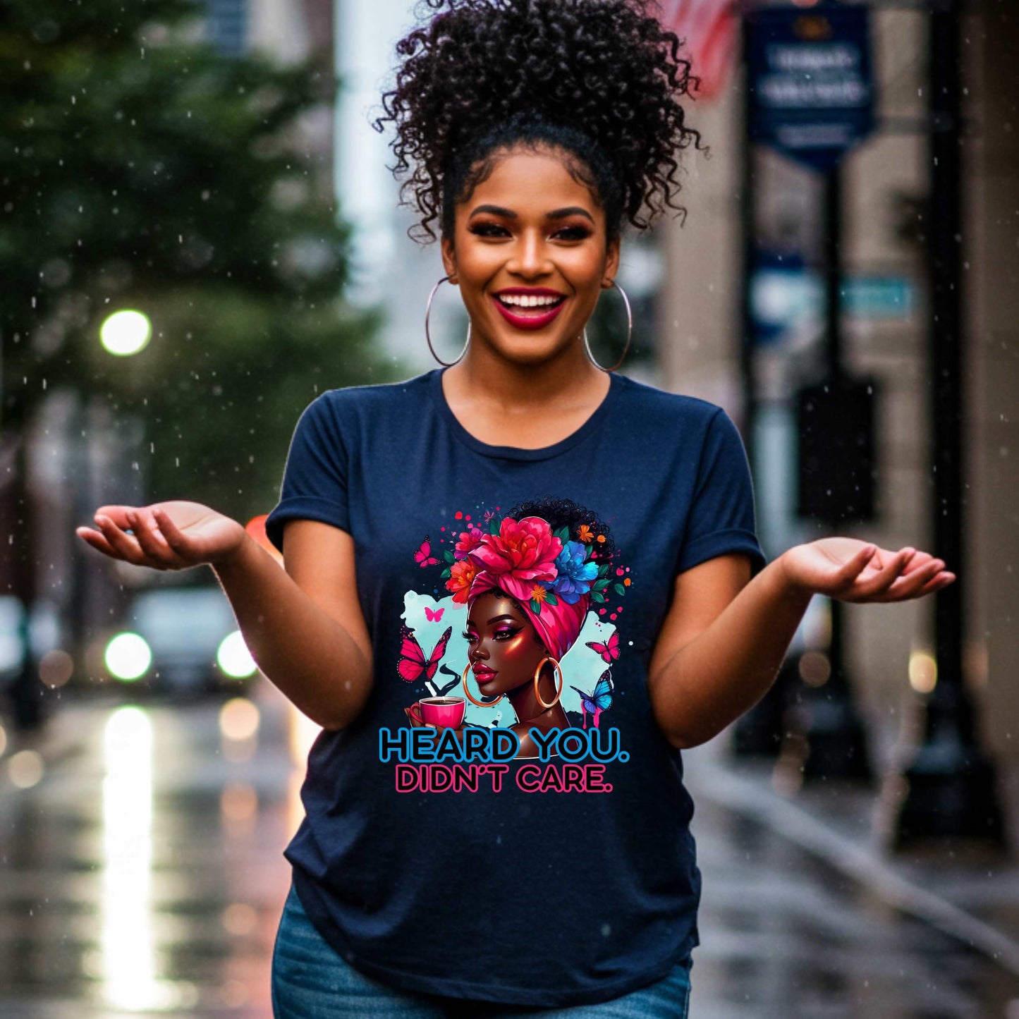 Let Them, Heard You Didnt Care, Mental Health Awareness Graphic Tee