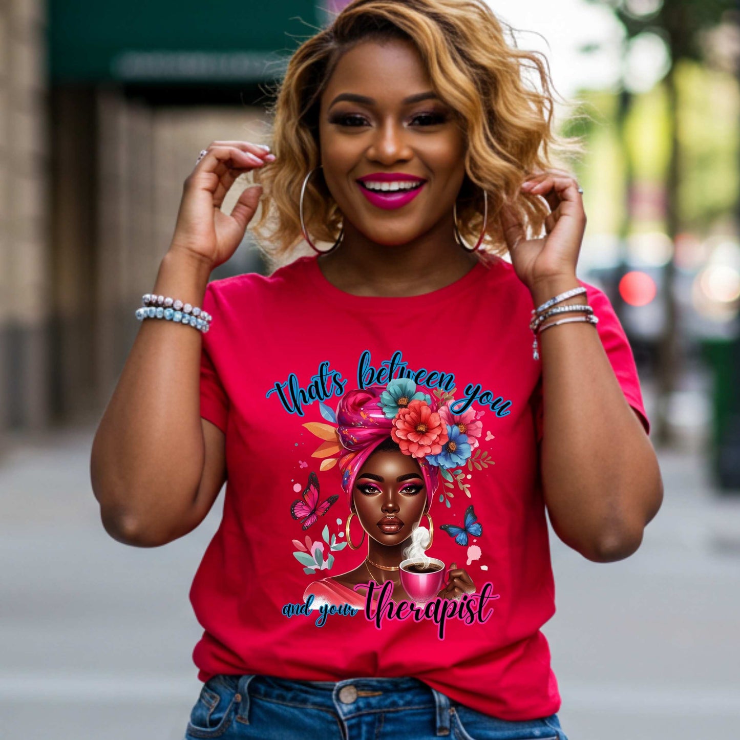 Mental Health Awareness, Funny Sarcastic, That's Between You and Your Therapist Graphic Tee