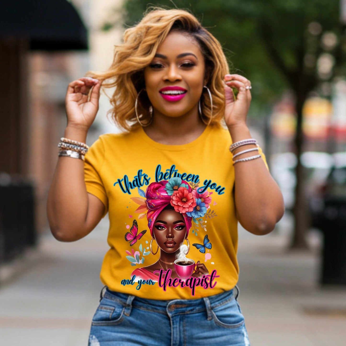 Mental Health Awareness, Funny Sarcastic, That's Between You and Your Therapist Graphic Tee