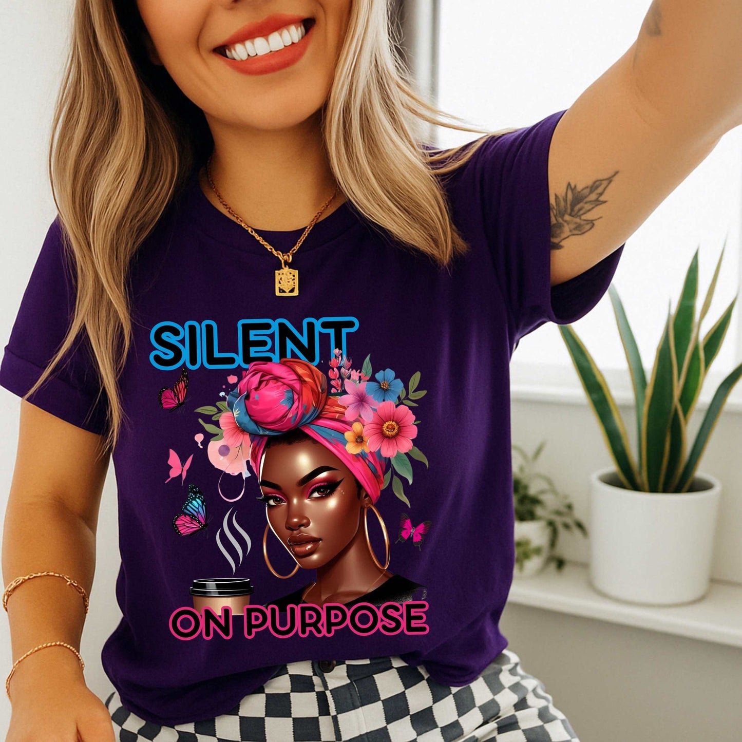 Let Them, Motivational Quote Shirt, Silent On Purpose Empowerment Tee
