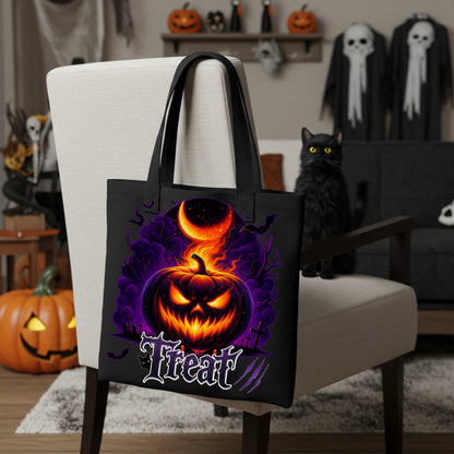 Halloween Spooky Season Tote Bag, Trick or Treat Double Sided Tote