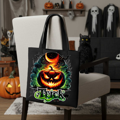 Halloween Spooky Season Tote Bag, Trick or Treat Double Sided Tote