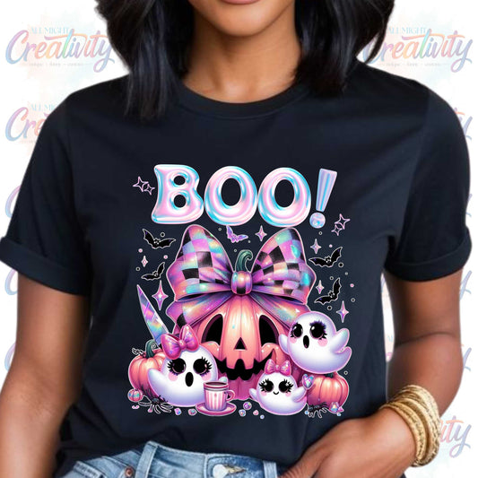 Halloween Boo Kawaii Ghosts, Funny Fall Shirt for Trick or Treat Queens