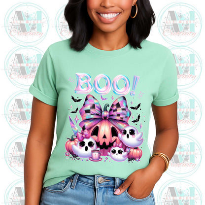 Halloween Boo Kawaii Ghosts, Funny Fall Shirt for Trick or Treat Queens