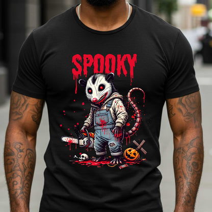 Funny Spooky Raccoon Halloween Shirt, Sarcastic Horror Raccoon Graphic Tee