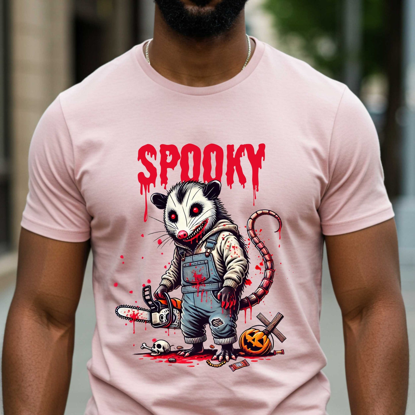 Funny Spooky Raccoon Halloween Shirt, Sarcastic Horror Raccoon Graphic Tee