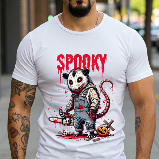 Funny Spooky Raccoon Halloween Shirt, Sarcastic Horror Raccoon Graphic Tee