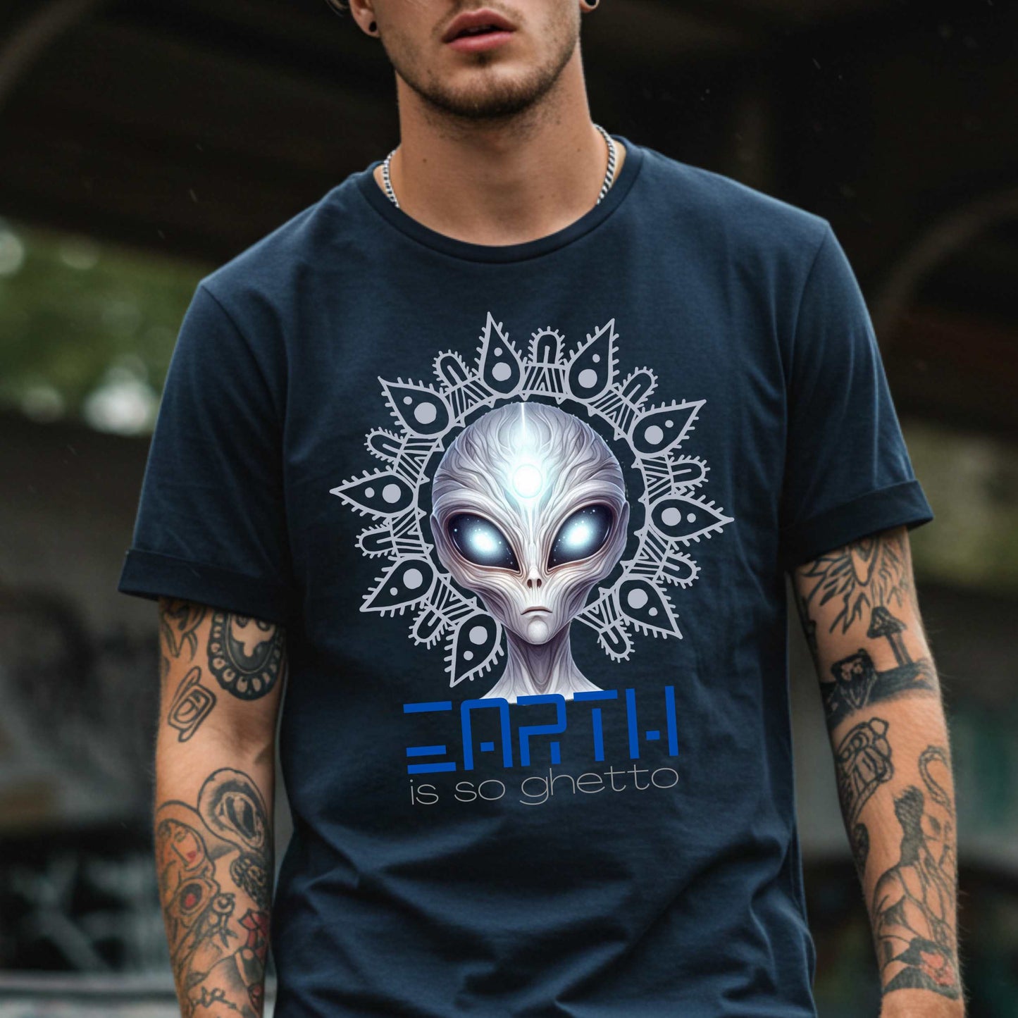 Tired of Earth’s Wi-Fi, gas prices, and general chaos? Same. This “Earth Is So Ghetto” alien shirt perfectly captures the vibe of every extraterrestrial who came, saw, and regretted it instantly. Featuring a hyper-detailed cosmic alien face with an energy that screams, “Beam me the hell up.” 