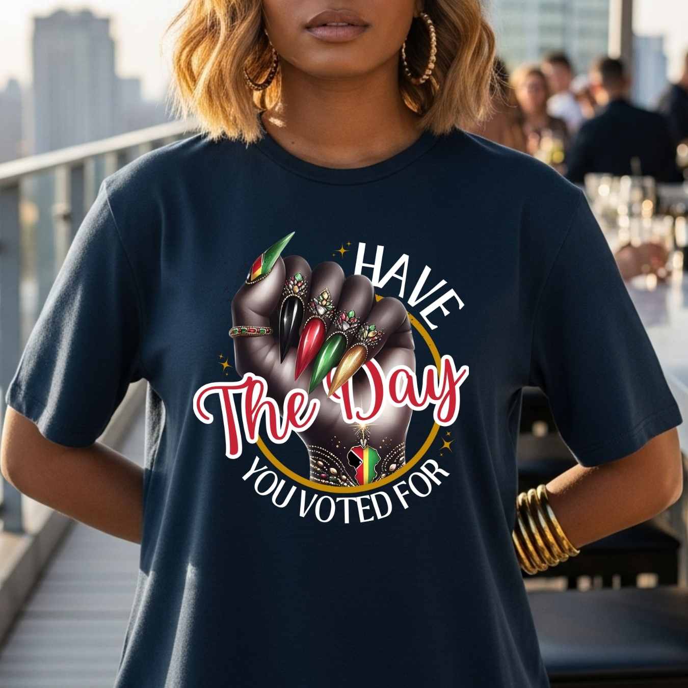 Black History Month Shirt, Black Pride Graphic Tee, Have The Day You Voted For Art