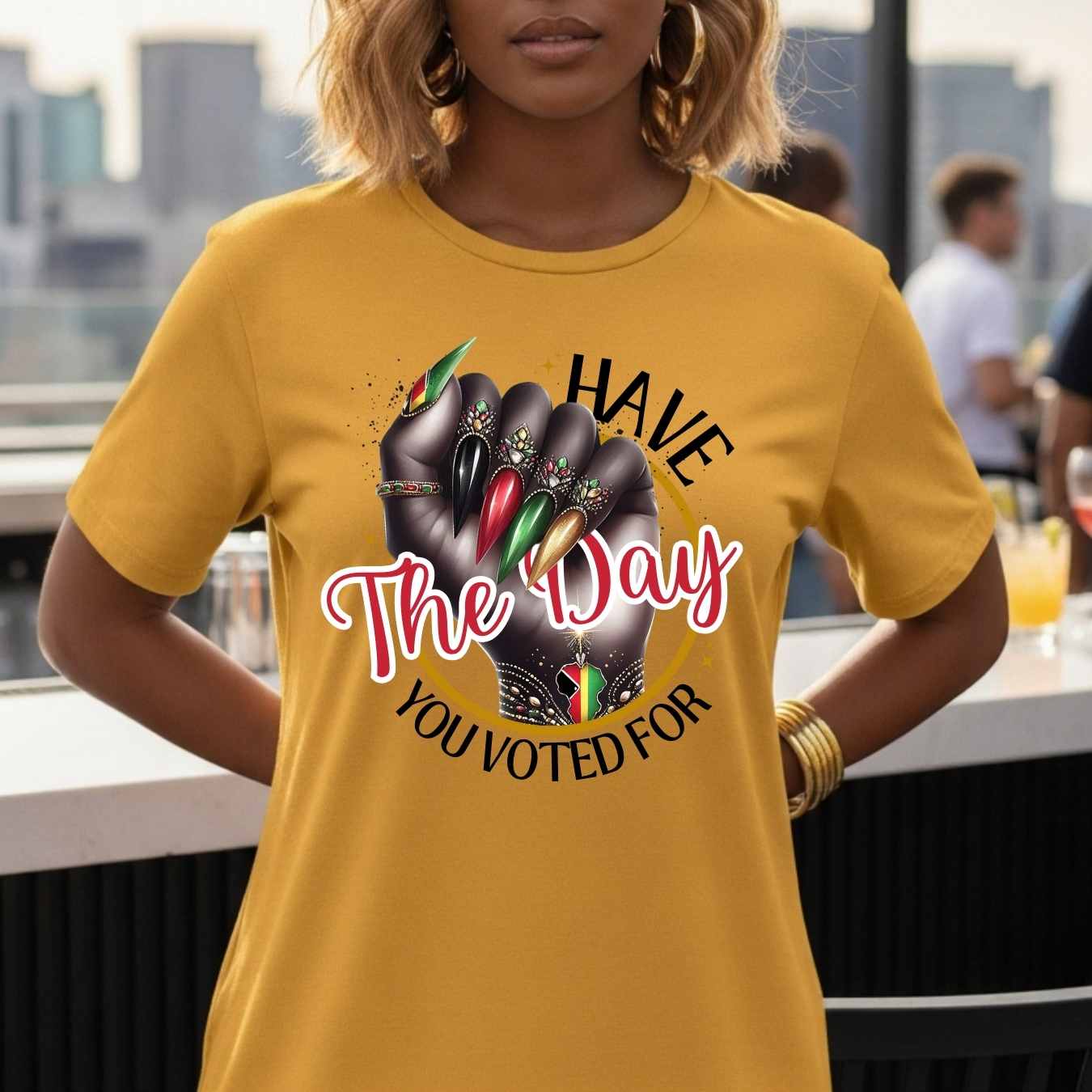 Black History Month Shirt, Black Pride Graphic Tee, Have The Day You Voted For Art