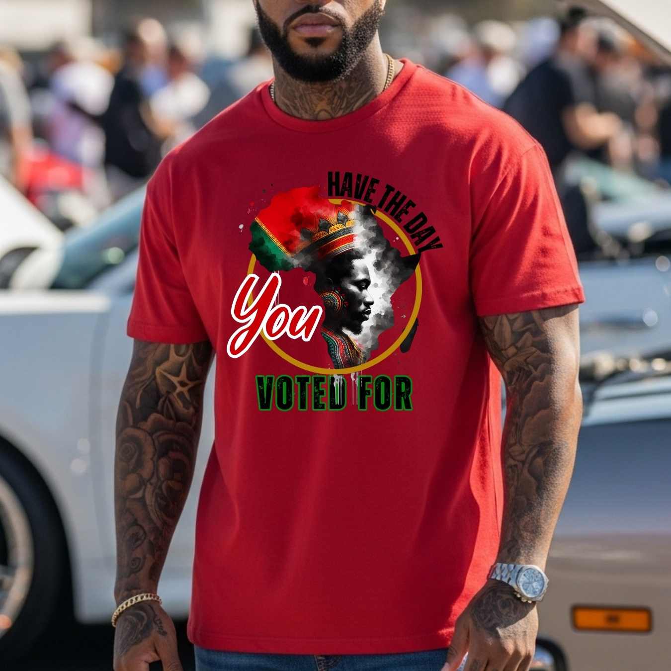 Black History Month Shirt for Men, African American King Shirt, Have the Day You Voted For Mens Clothing