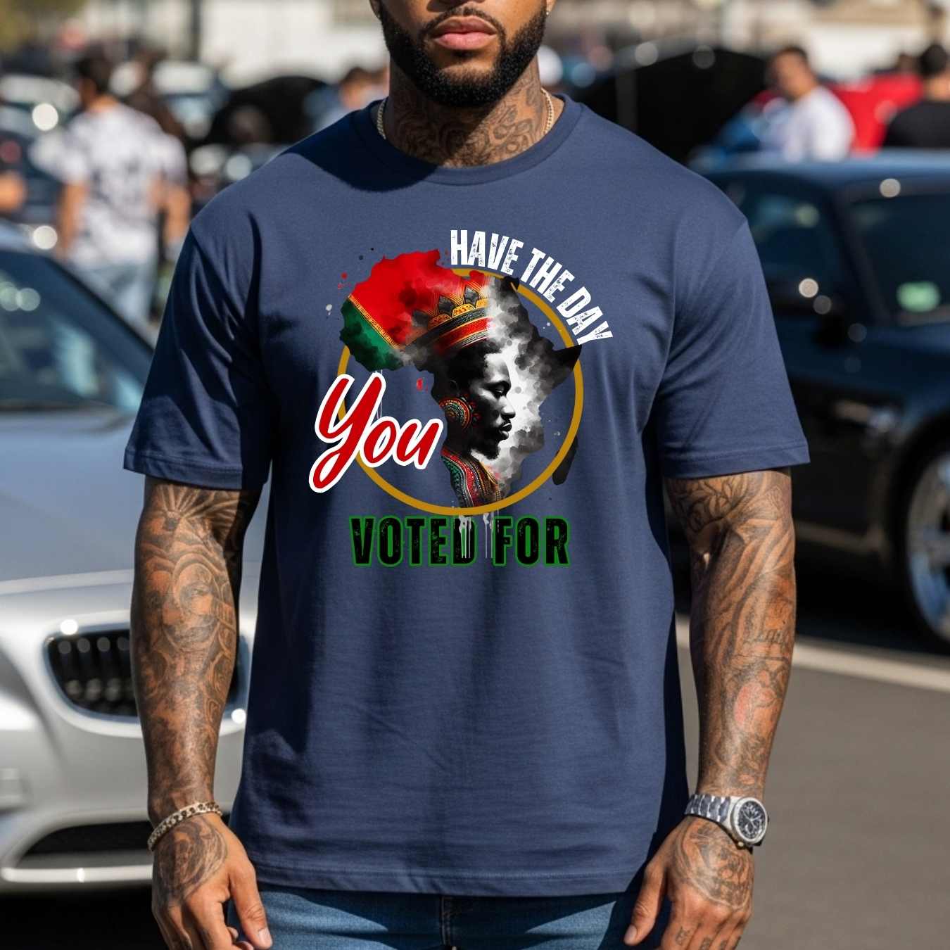 Black History Month Shirt for Men, African American King Shirt, Have the Day You Voted For Mens Clothing