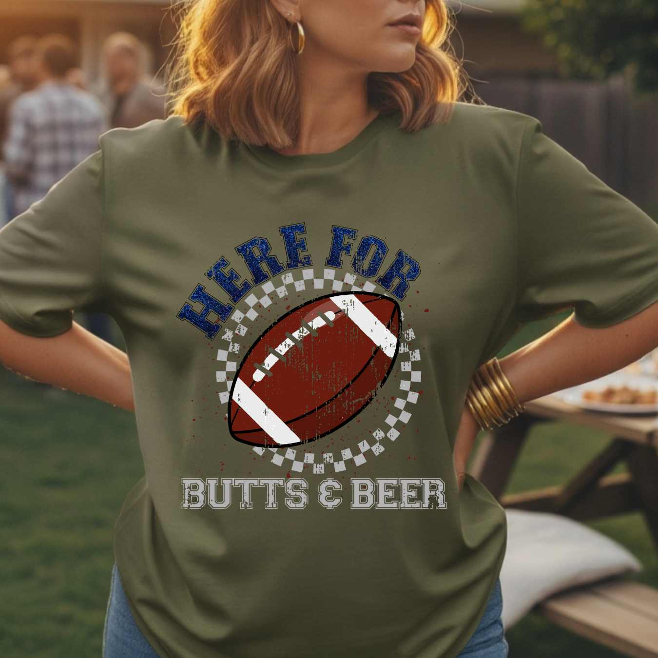 Vintage Distressed Looking Sarcastic Football Graphic Tee, Funny Gameday T Shirt