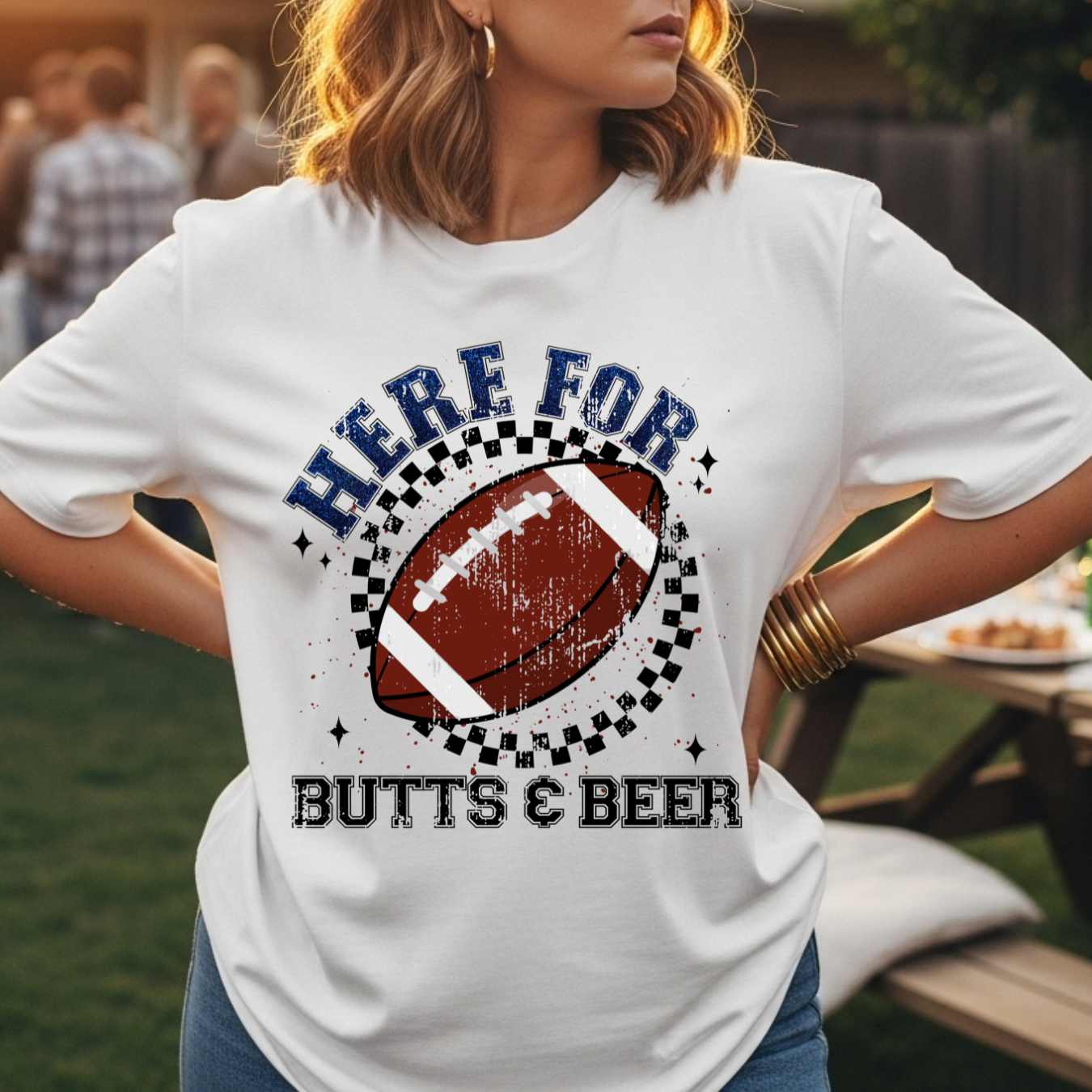 Vintage Distressed Looking Sarcastic Football Graphic Tee, Funny Gameday T Shirt