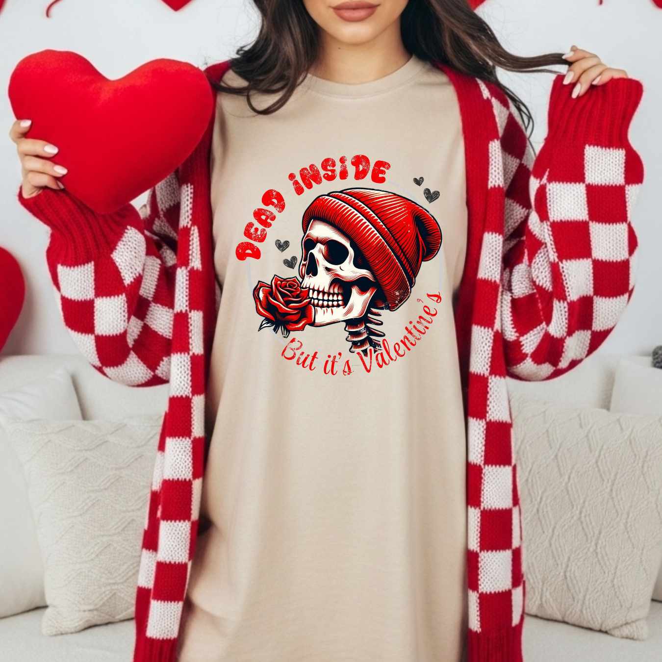 Sarcastic Gothic Anti Valentine Shirt, Funny Valentines Day Graphic Tee for Singles