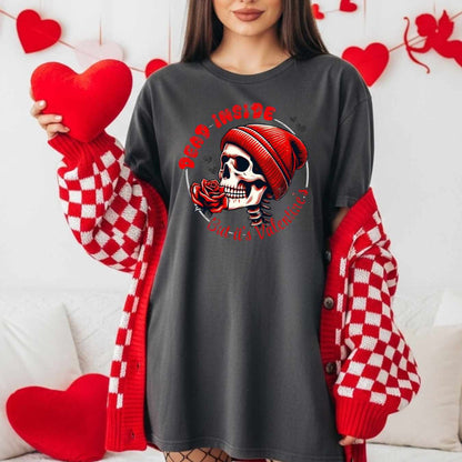 Sarcastic Gothic Anti Valentine Shirt, Funny Valentines Day Graphic Tee for Singles