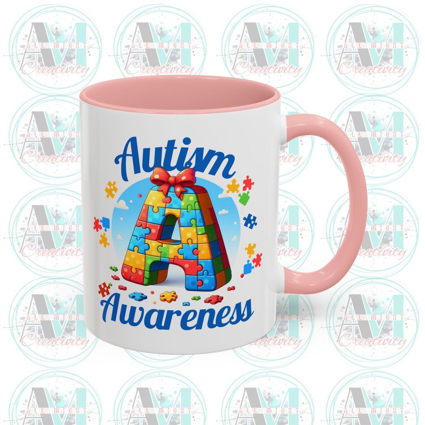 Autism Awareness Accent Coffee Mug, Celebrate Neurodiversity