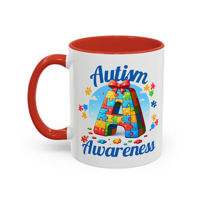 Autism Awareness Accent Coffee Mug, Celebrate Neurodiversity