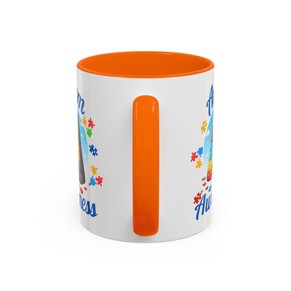Autism Awareness Accent Coffee Mug, Celebrate Neurodiversity