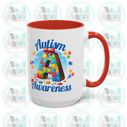 Autism Awareness Accent Coffee Mug, Celebrate Neurodiversity
