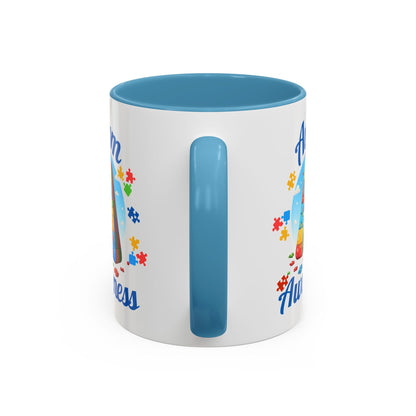 Autism Awareness Accent Coffee Mug, Celebrate Neurodiversity