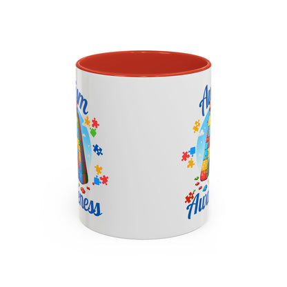 Autism Awareness Accent Coffee Mug, Celebrate Neurodiversity