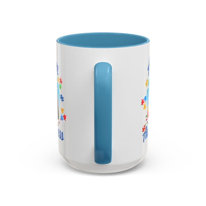 Autism Awareness Accent Coffee Mug, Celebrate Neurodiversity