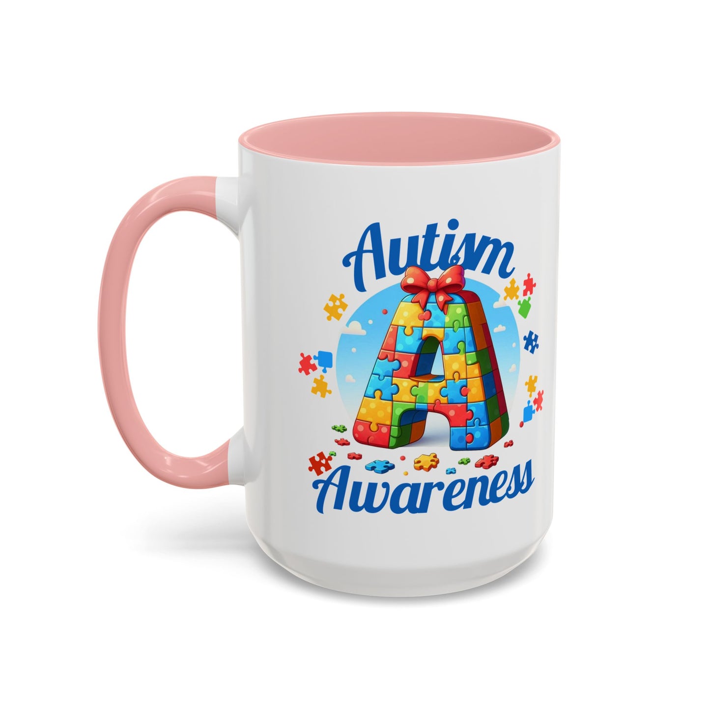 Autism Awareness Accent Coffee Mug, Celebrate Neurodiversity