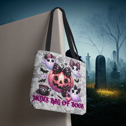 Halloween Mom Bag of Boos, Spooky Season Reuseable Tote Bag, Trick or Treat Season
