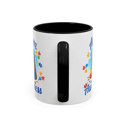 Autism Awareness Accent Coffee Mug, Celebrate Neurodiversity