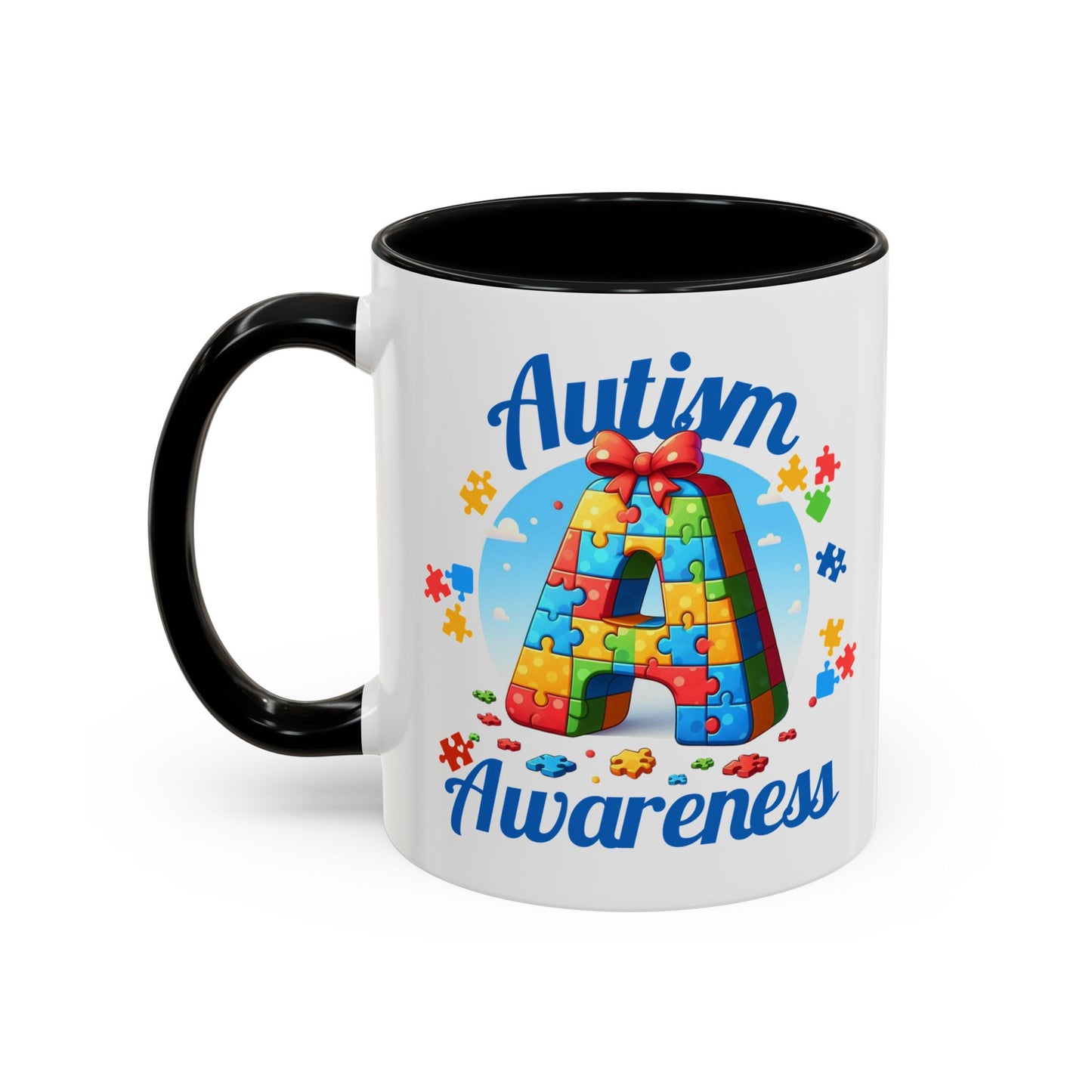 Autism Awareness Accent Coffee Mug, Celebrate Neurodiversity