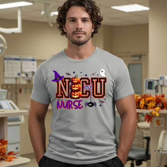When you’re caring for the tiniest boos in the building, your Halloween fit has to be spooky and adorable. This unisex NICU Nurse tee is loaded with jack-o’-lantern flair, ghostly giggles, and just the right dose of spooky shift energy. 